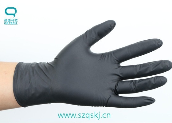 9" Good Conductivity Non Toxic No Allergic Nitrile Gloves For Factory Protection