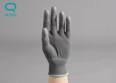 Pu Carbon Fiber Cleanroom Gloves Customized Logo Print XS-XXL Size