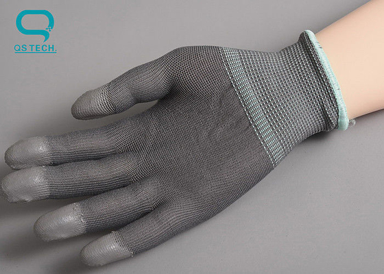 PU Dispensing Nylon Anti Static Gloves For Clean Room